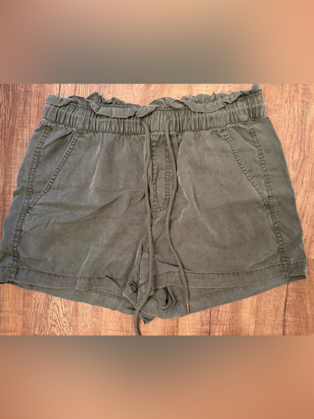 LOFT Olive Green Elastic Waist Pants